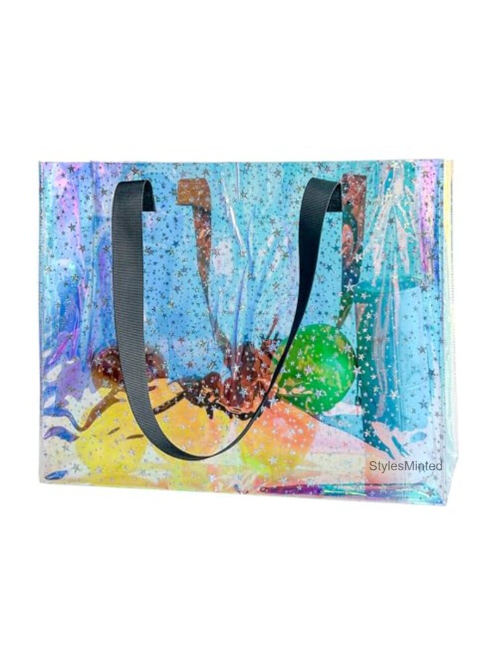 Clear PVC Tote Bag with Rope Handles for Beach Concert Stadium Approved